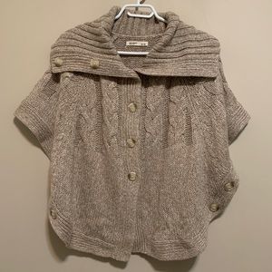 Old Navy Wool Poncho Sweater, size M